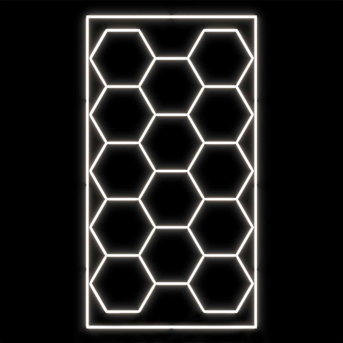 Hexagon LED-Deckenbeleuchtung inkl. Aluminiumrahmen