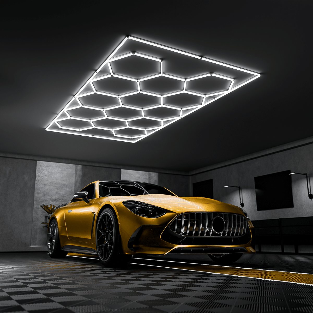 Hexagon LED-Deckenbeleuchtung Set – Bild 3