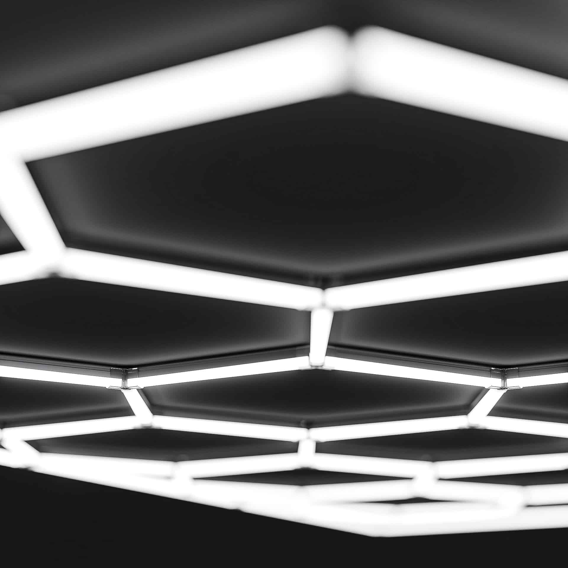 Hexagon LED-Deckenbeleuchtung Dimmbar – Bild 4
