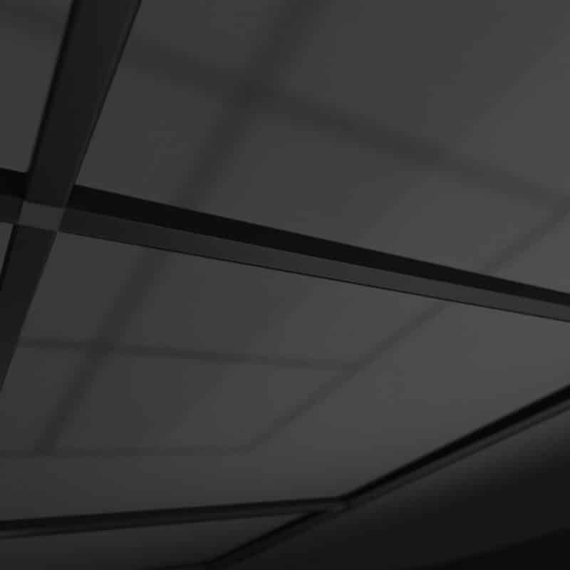 Aluminiumrahmen für Hexagon LED-Deckenbeleuchtung Black Edition – Bild 3